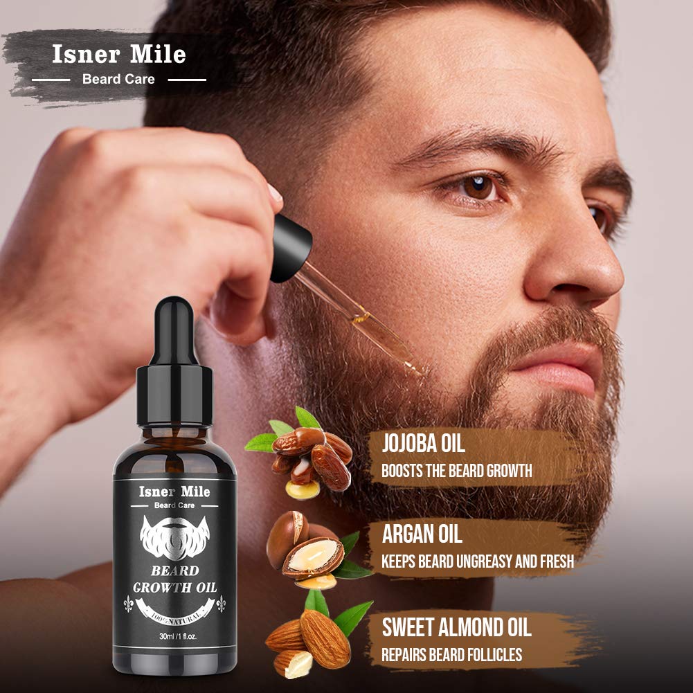 Beard Growth Kit Beard Roller Kit Natural Beard Growth Oil Bold