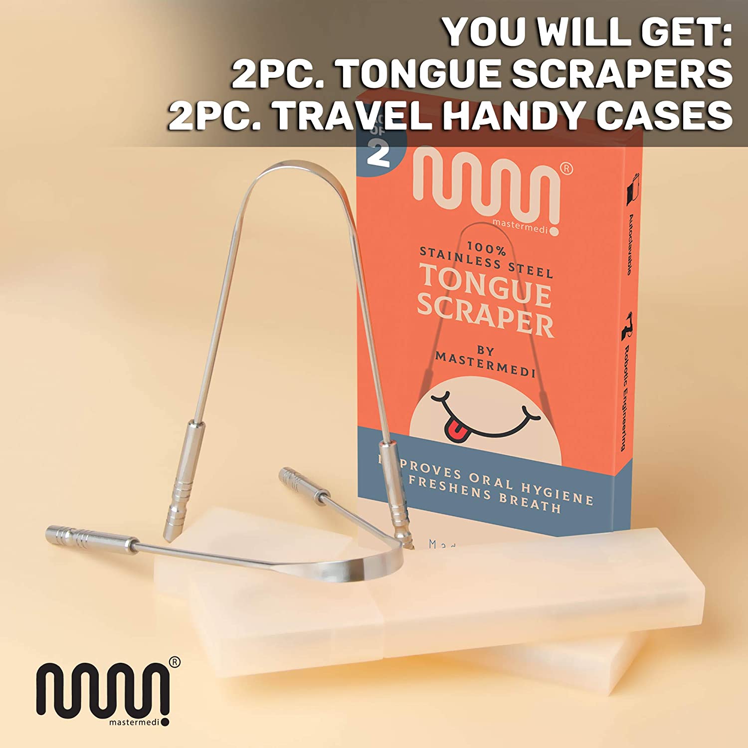 Tongue Scraper with Travel Case BoldProducts Instant Lifestyle
