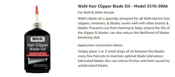 Wahl 3310 Professional Clipper Oil Lubricant For Clipper Trimmer