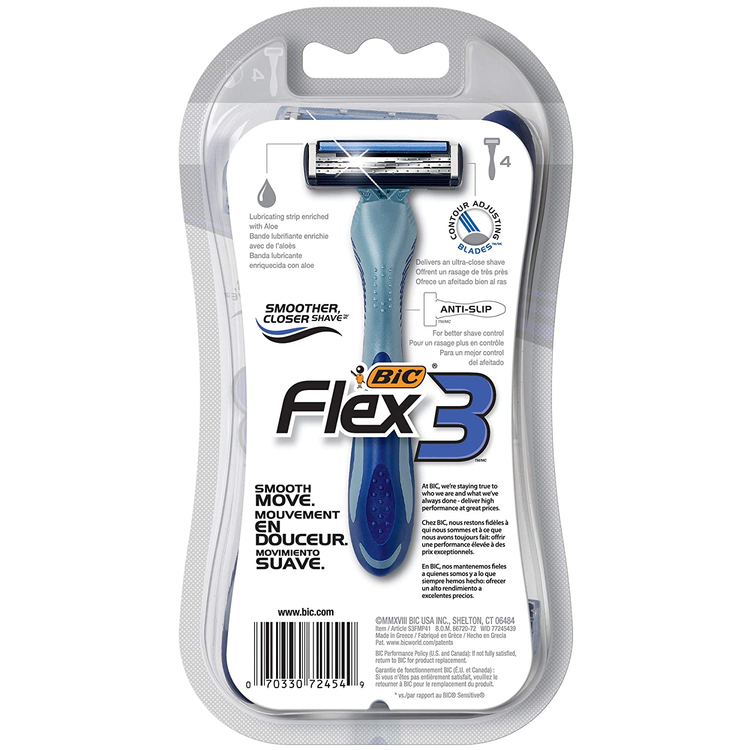 BIC Flex 3 Men’s 3 Blade Disposable Razor BoldProducts Instant