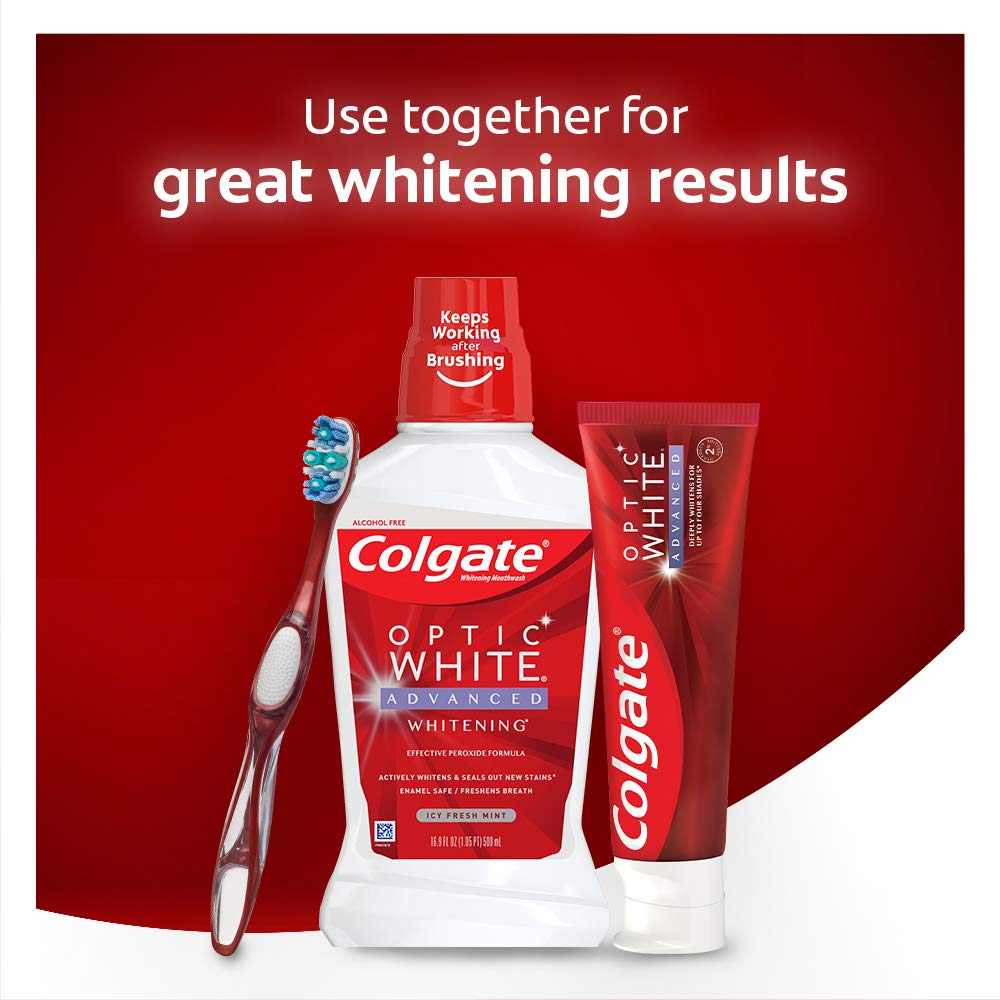 Colgate Optic White Advanced Teeth Whitening Toothpaste BoldProducts