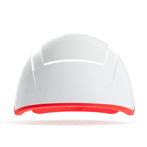 White helmet-style iRESTORE Professional device