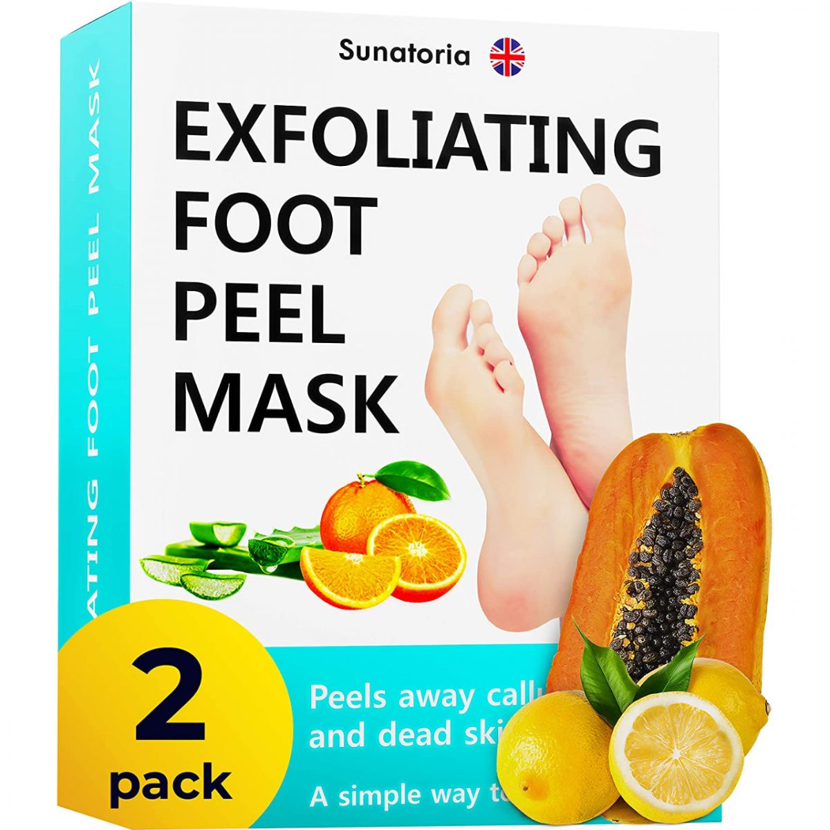 Foot Peel Mask 2 Pack Exfoliating Foot ⋆ BoldProducts USA