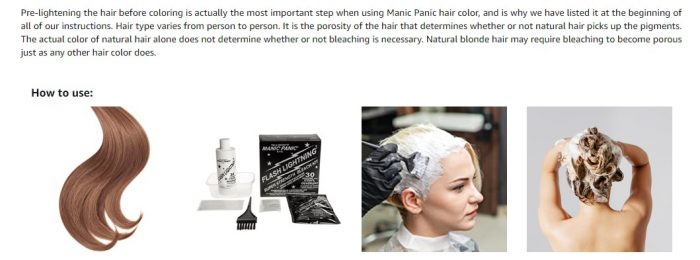 1. Manic Panic Blue Lightning Hair Bleach Kit - wide 4