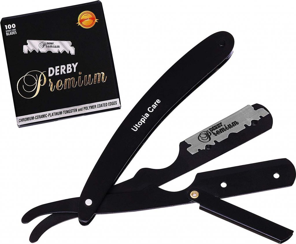 Utopia Care Professional Barber Straight Edge Razor Safety BoldProducts USA