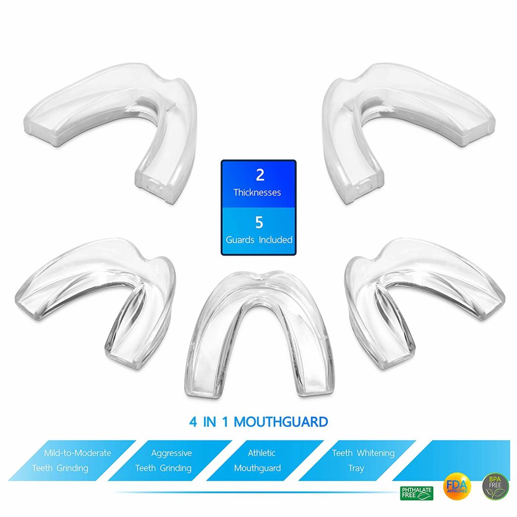 The Confidental Pack Of 5 Moldable Mouth Guard BoldProducts USA