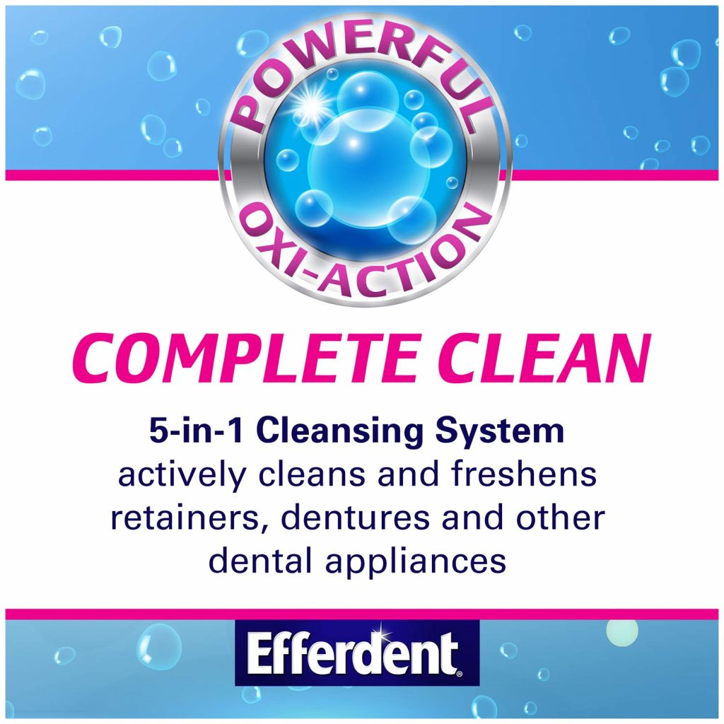 Efferdent Denture Cleanser Tablets Complete Clean BoldProducts USA