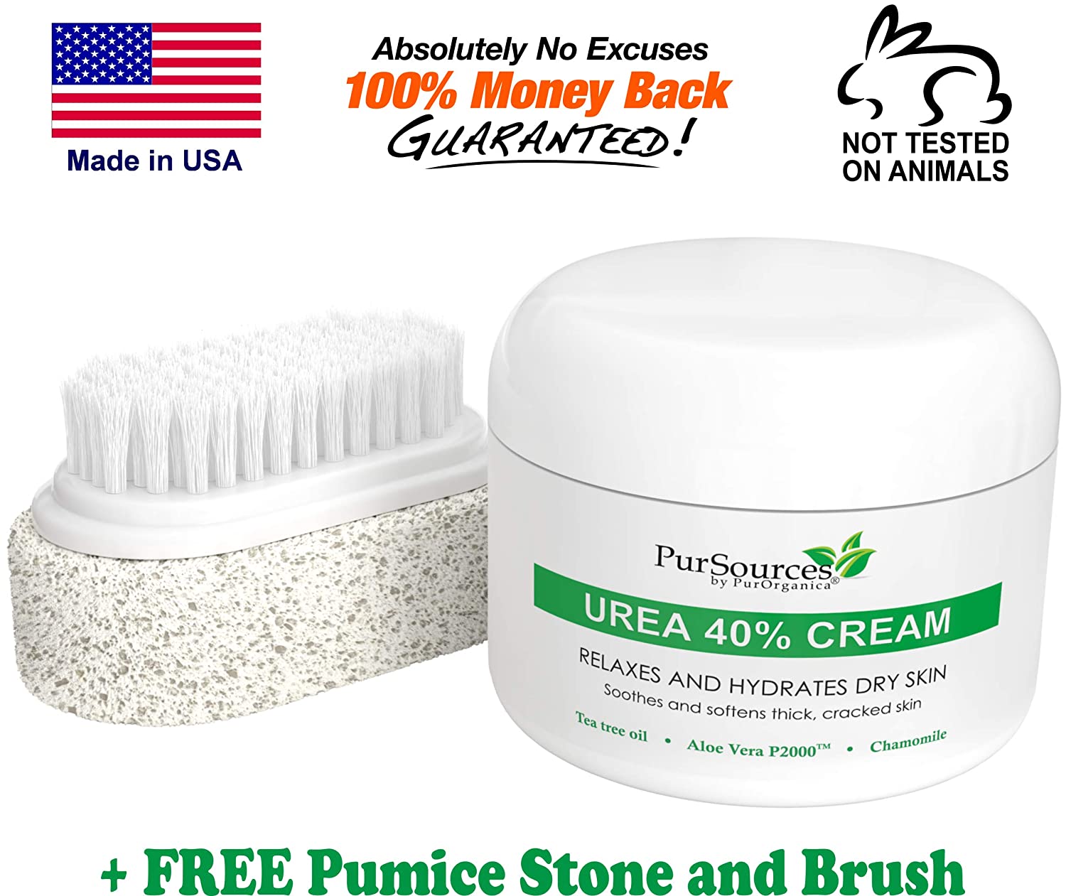 Pursources Urea 40 Foot Cream 4 Oz ⋆ BoldProducts USA