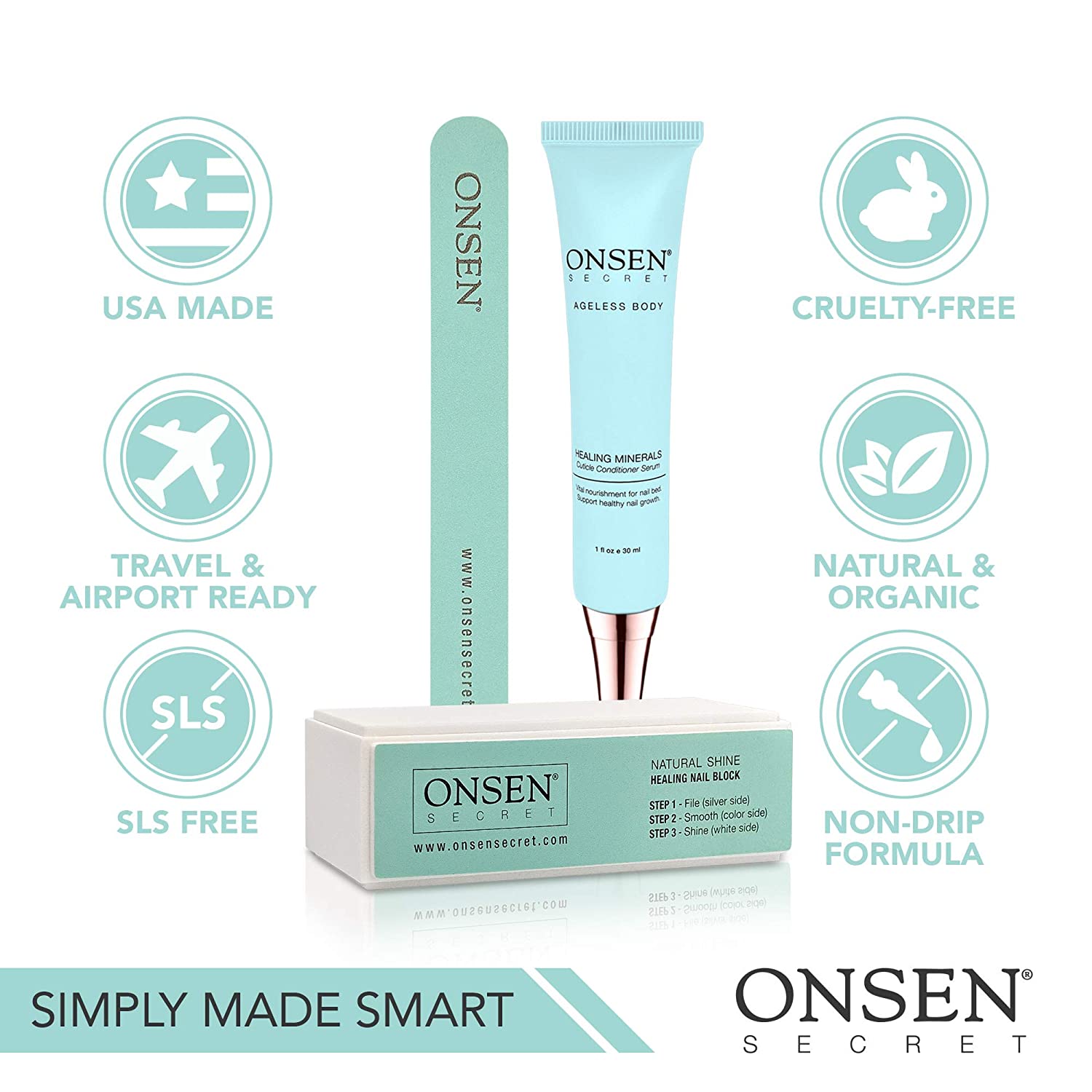 Onsen Japanese Nail Buffer And Shine Kit ⋆ BoldProducts USA