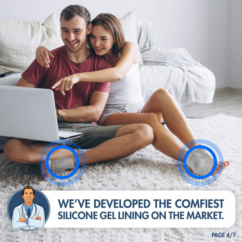 Dr Fredericks Original Moisturizing Heel Socks BoldProducts USA