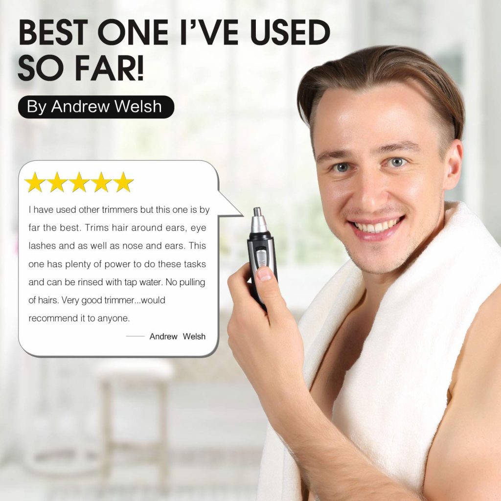 Ear And Nose Hair Trimmer Clipper Flepow ⋆ Bold-Products USA