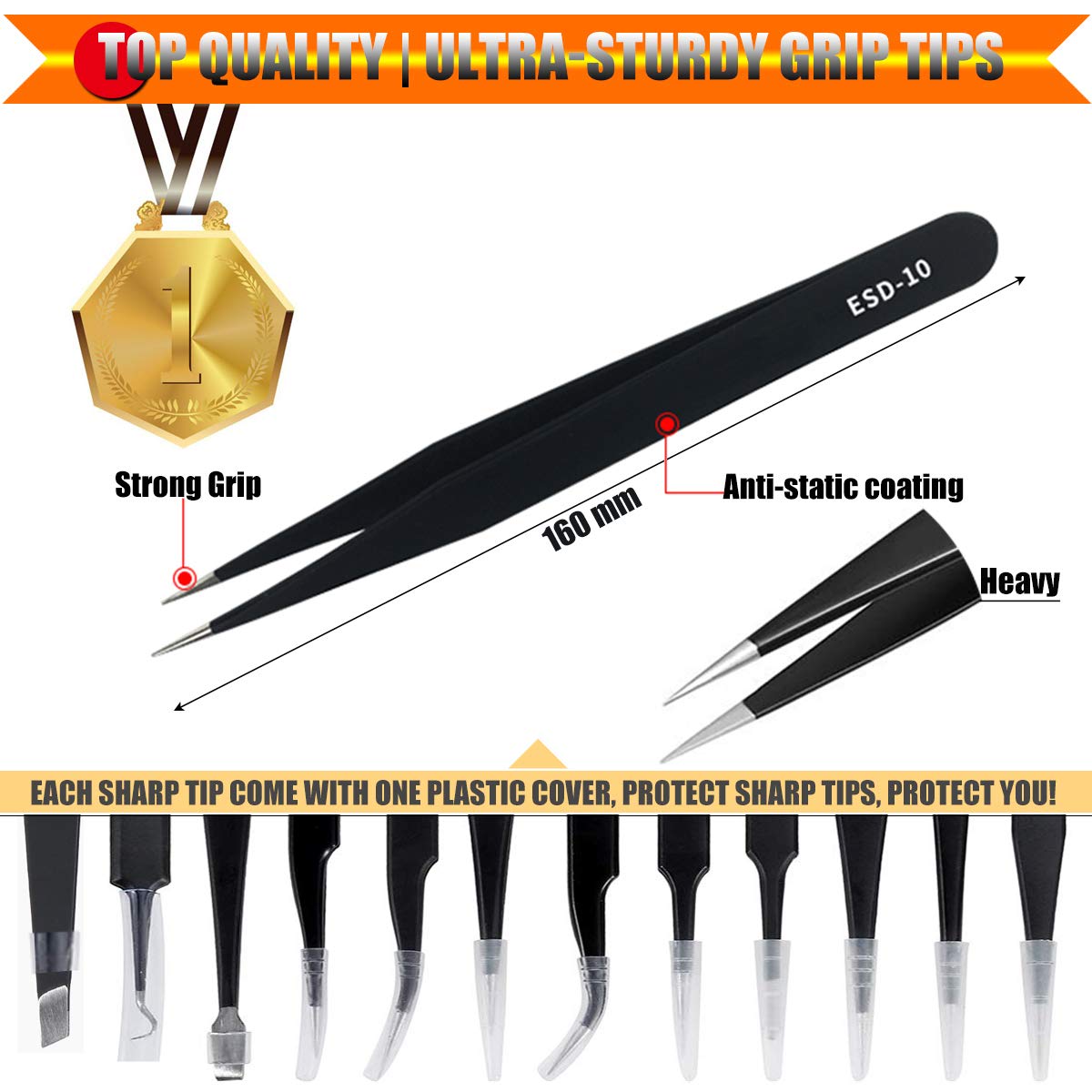 Tweezers Precision Tweezer Set Craft Tweezers ⋆ BoldProducts USA