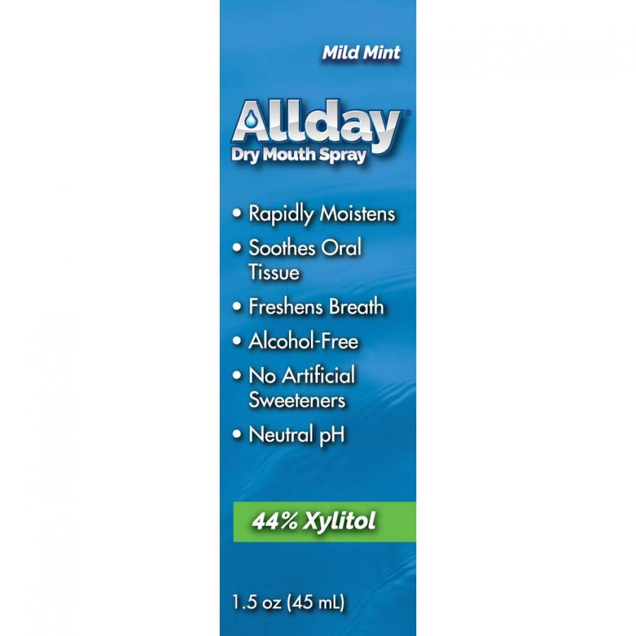 Allday 100 Xylitol Sweetened Dry Mouth Spray BoldProducts Instant